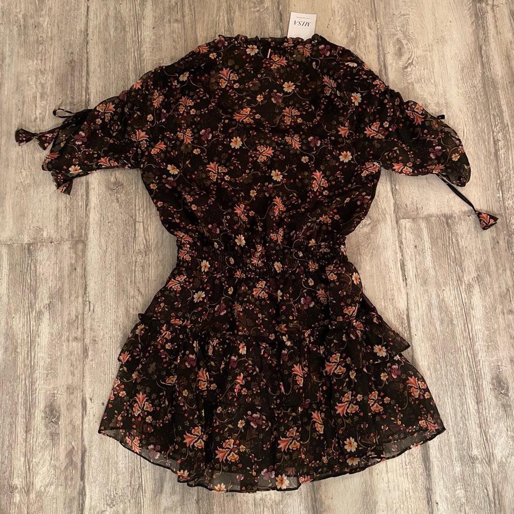 NWT Misa Los Angeles Becca floral print mini dress - Picture 8 of 10